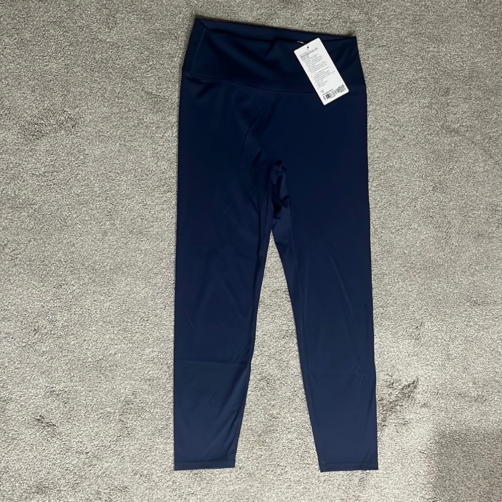 Lululemon Seamless Align HR Pant 25”, True Navy, Size 12